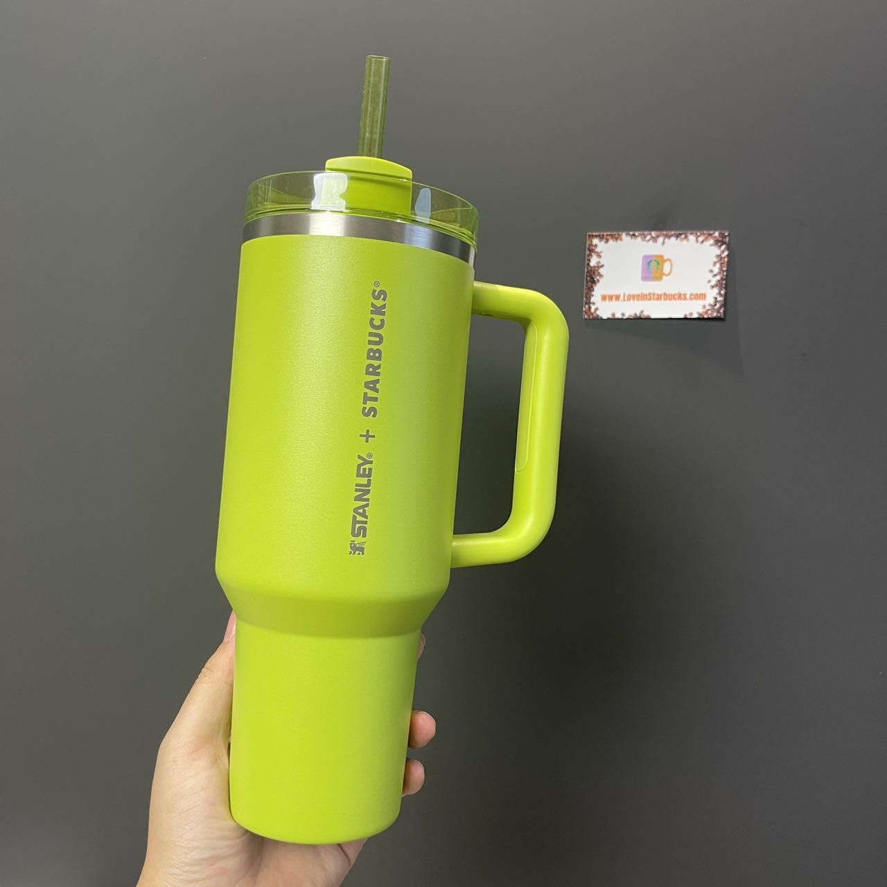 on sale Starbucks Philippines Stanley Lime Green tumbler 40oz Starbucks loveinstarbucks