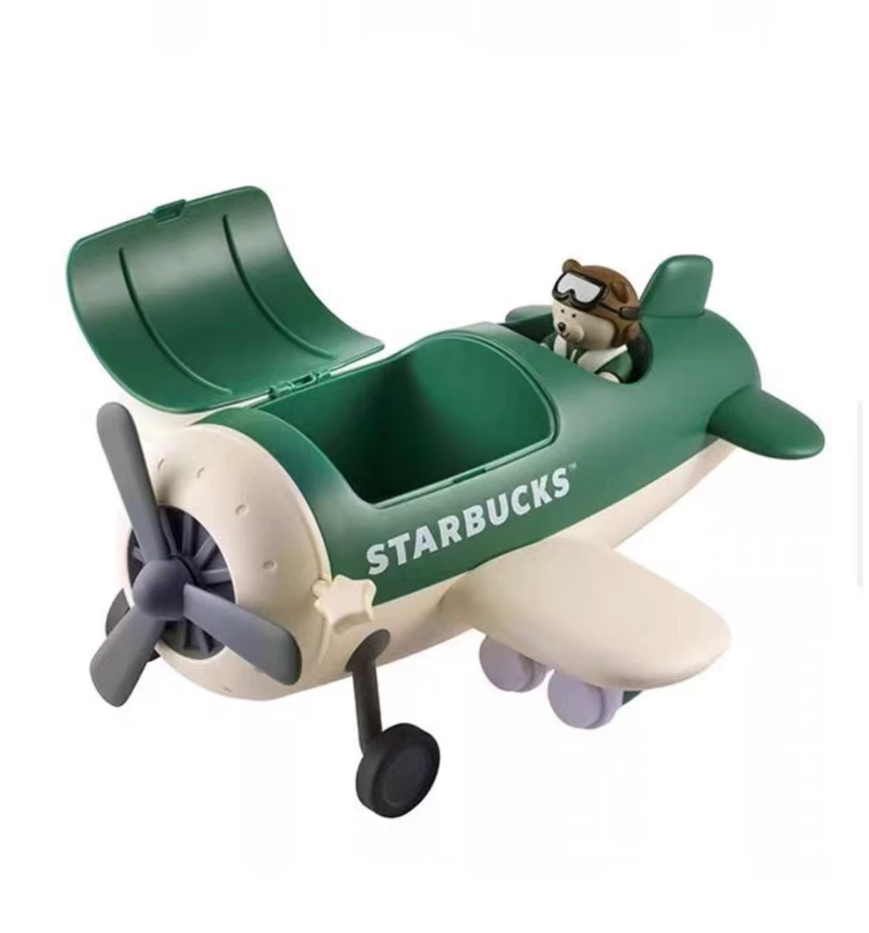 台湾スターバックス2025ベアリスタ飛行機 Taiwan Starbucks 2025 Retro Airplane Storage Box - original box maybe