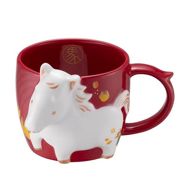 Starbucks Taiwan 2026 Year of the Horse New Year series red and white