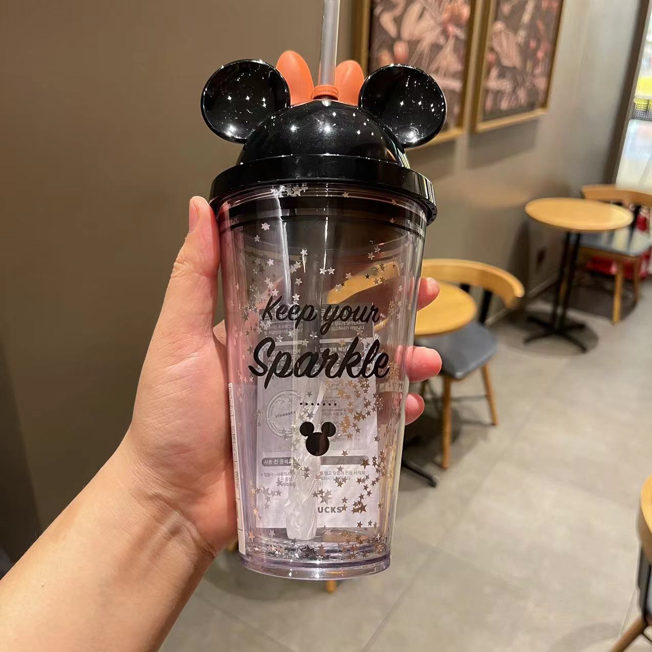 Starbucks X Disney Korea 2023 Plastic straw cup Starbucks loveinstarbucks