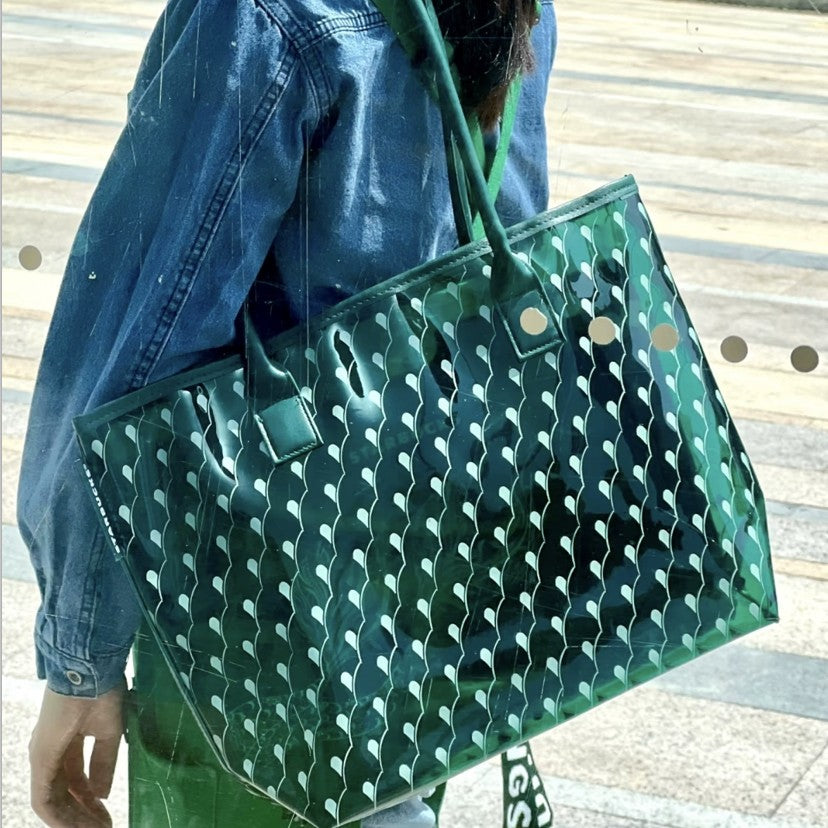 Starbucks China 2025 Star Ice Dumpling series green Tote Bag