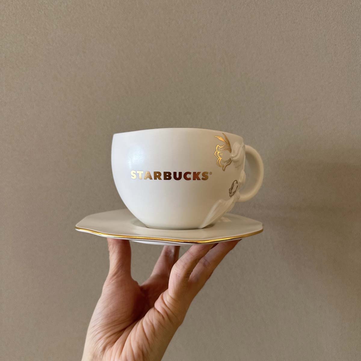 Starbucks China 2023 Lily of the Valley series ceramic mug set 330ml Starbucks loveinstarbucks