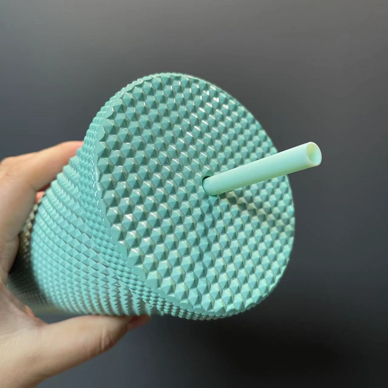 Starbucks Tumbers HongKong Aqua studded straw cold cup 24oz Starbucks loveinstarbucks