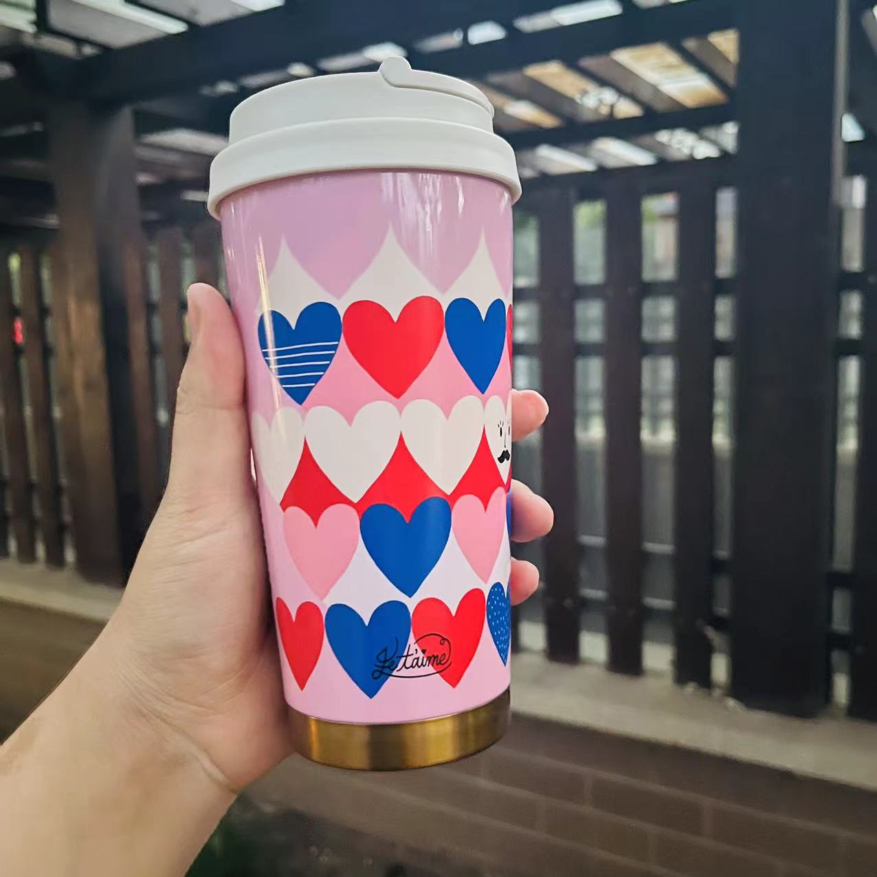 Starbucks Taiwan Love stainless steel cup 473ml Starbucks loveinstarbucks