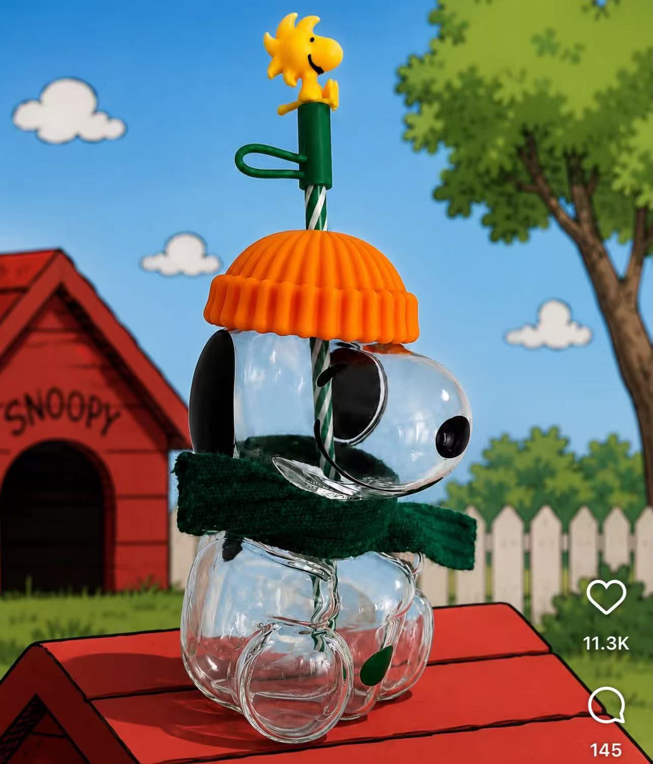 pre-order Starbucks 2026 x Snoopy cobrand glass - please read details before order