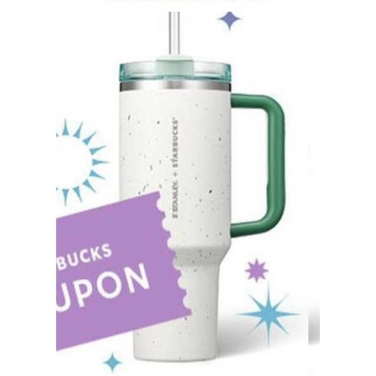 Starbucks Korea 25th Anniversary Stanley white Stainless steel cup 40oz Starbucks loveinstarbucks