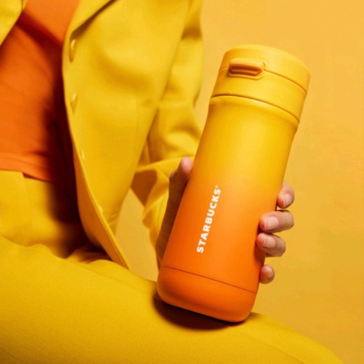 Starbucks China 2024 Dopamine2 Series Yellow stainless steel cup 444ml Starbucks loveinstarbucks