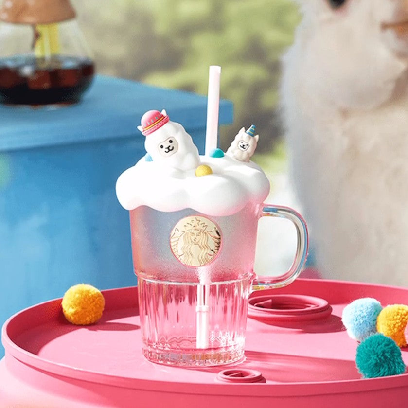 Starbucks China 2024 online Alpaca series glass 400ml Starbucks loveinstarbucks