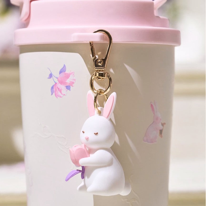 Starbucks China 2025 Garden Dance series pink Double Spout Stainless Steel Cup 480ml