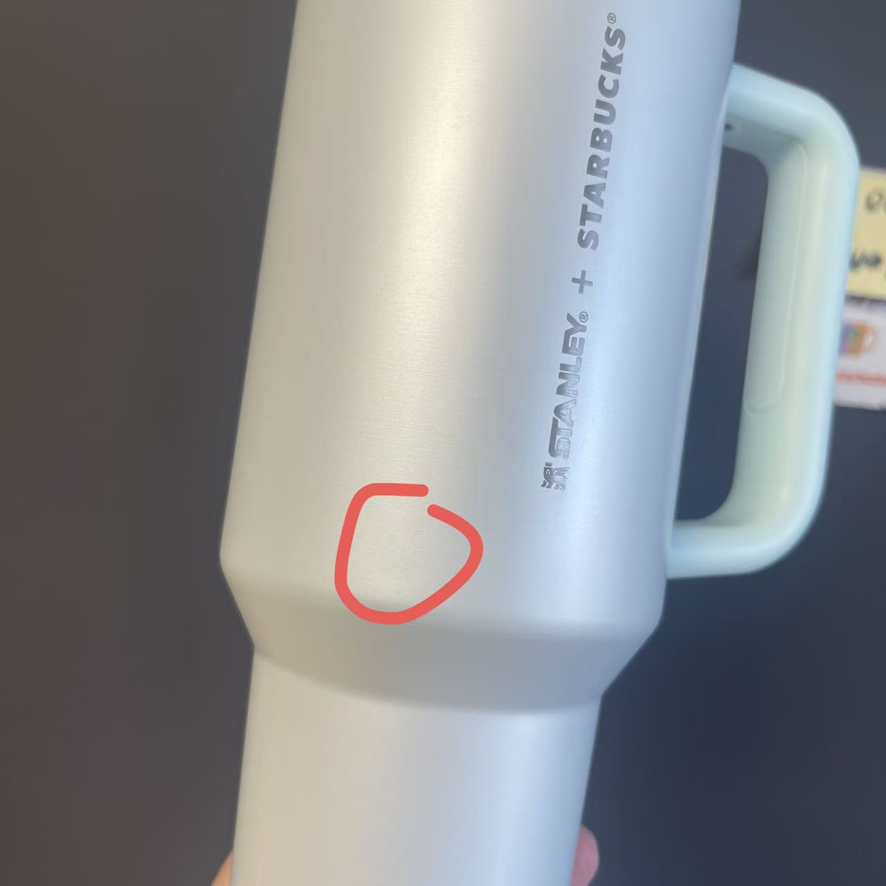 Tiny dent Starbucks Stanley stainless steel cup 40oz