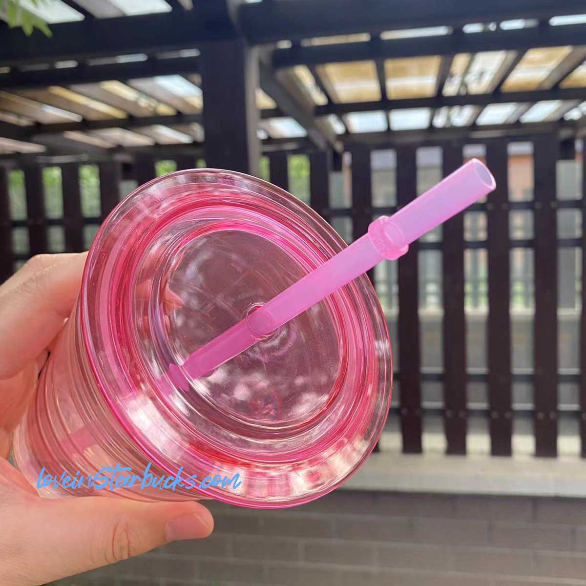 Starbucks China summer pink glass cup Starbucks loveinstarbucks