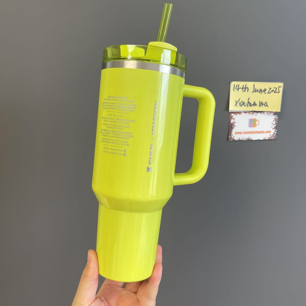 Starbucks Stanley green Stainless steel cup 40oz