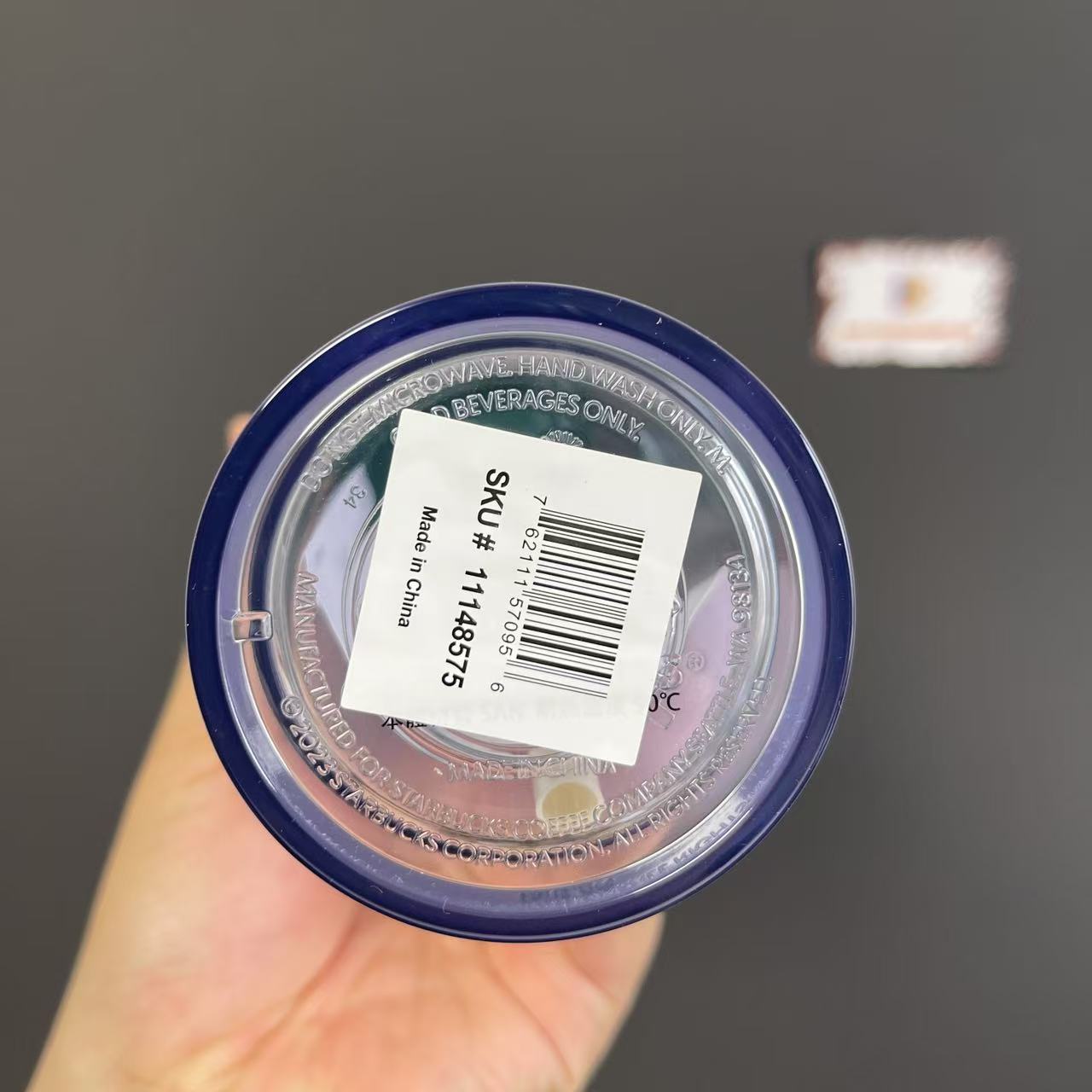 Starbucks x Disney Stitch plastic straw cup 24oz