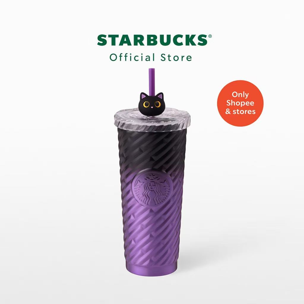 Starbucks Thailand 2026 Spooky Meowchestra Halloween series stainless steel cup