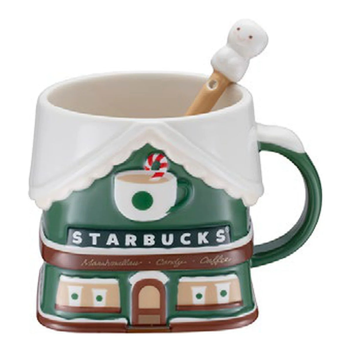 Starbucks Asia 2026 Christmas Series Cafe Mug and Spoon Set 414ml 14.00oz