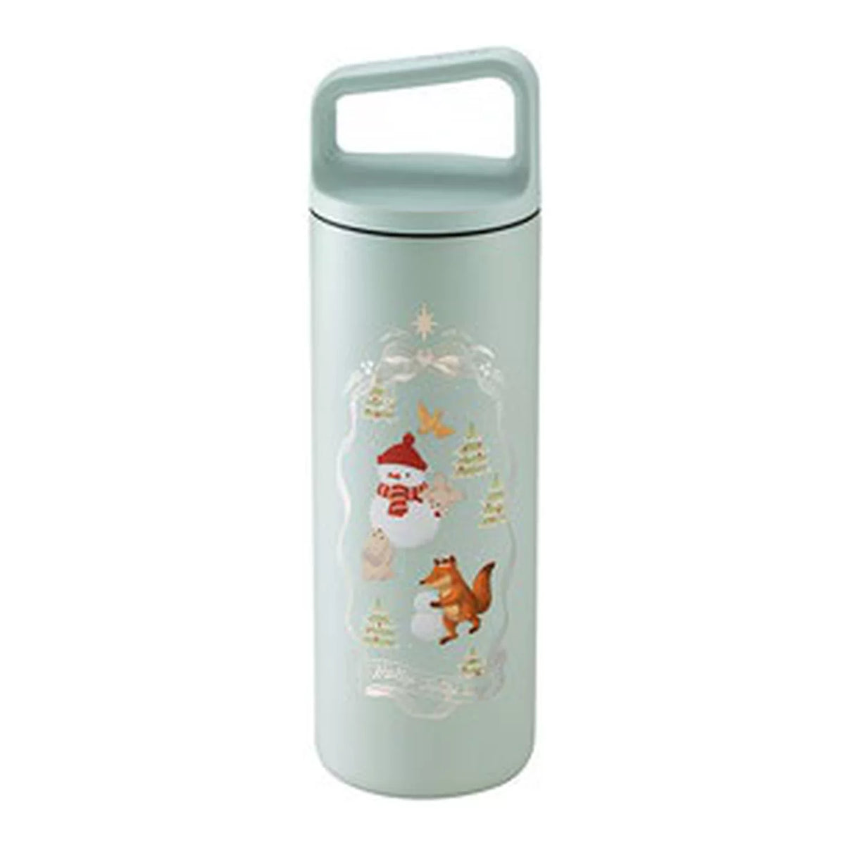 Starbucks Asia 2026 Christmas Series Snowman Blessing Stainless Steel Water Bottle 473ml 15.99oz