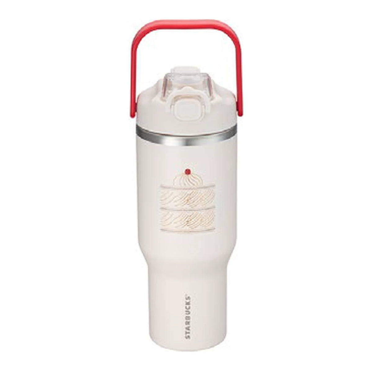 Starbucks Asia 2026 Christmas Series Sweet Christmas Stainless Steel Straw Tumbler 946ml 31.99oz