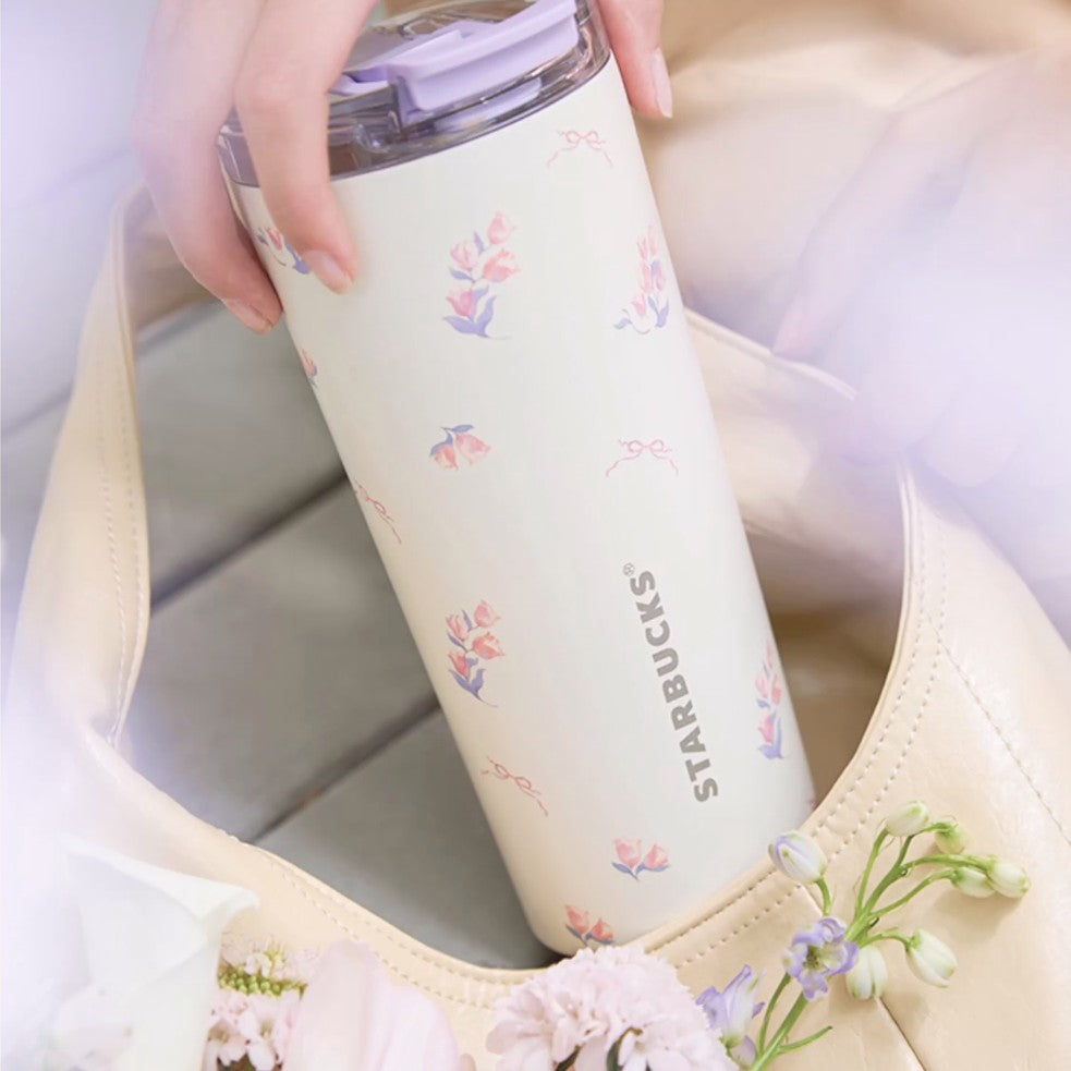 Starbucks China 2025 Garden Dance series Double Spout Stainless Steel Cup 680ml