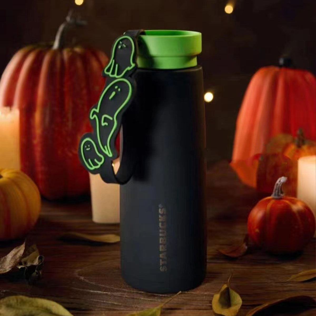 Starbucks China 2024 Halloween Green Ghost series Stainless steel cup 20oz Starbucks loveinstarbucks