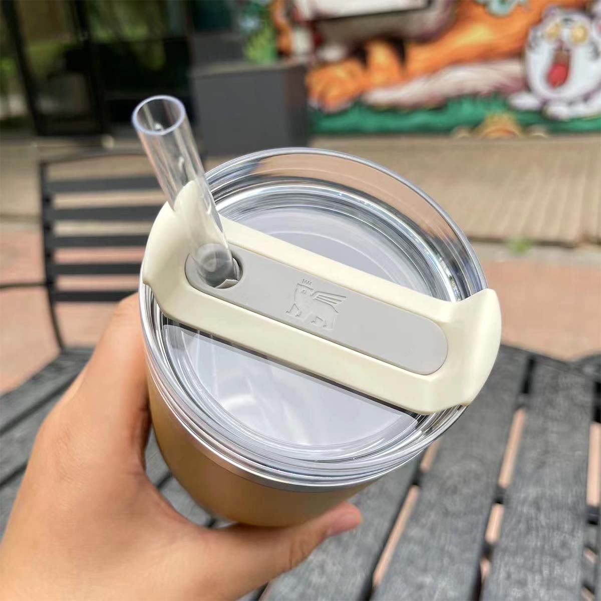 Stanley tumbler yarrow stainless steel straw cup 20oz for Group buying Starbucks loveinstarbucks