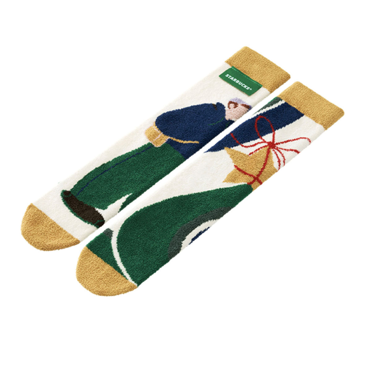 Starbucks China 2023 Star market yellow green sock loveinstarbucks loveinstarbucks