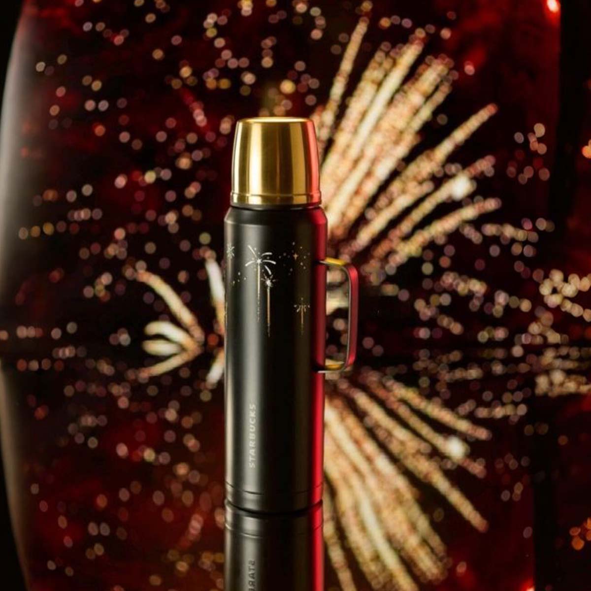 Starbucks China 2024 Winter Fireworks Stainless steel cup 1000ml Starbucks loveinstarbucks