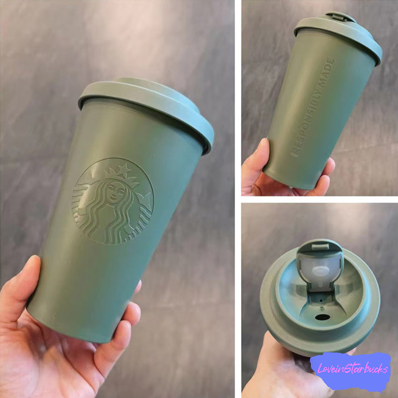 Starbucks China 2024 new core series Flocked Travel CUP 414ml Starbucks loveinstarbucks