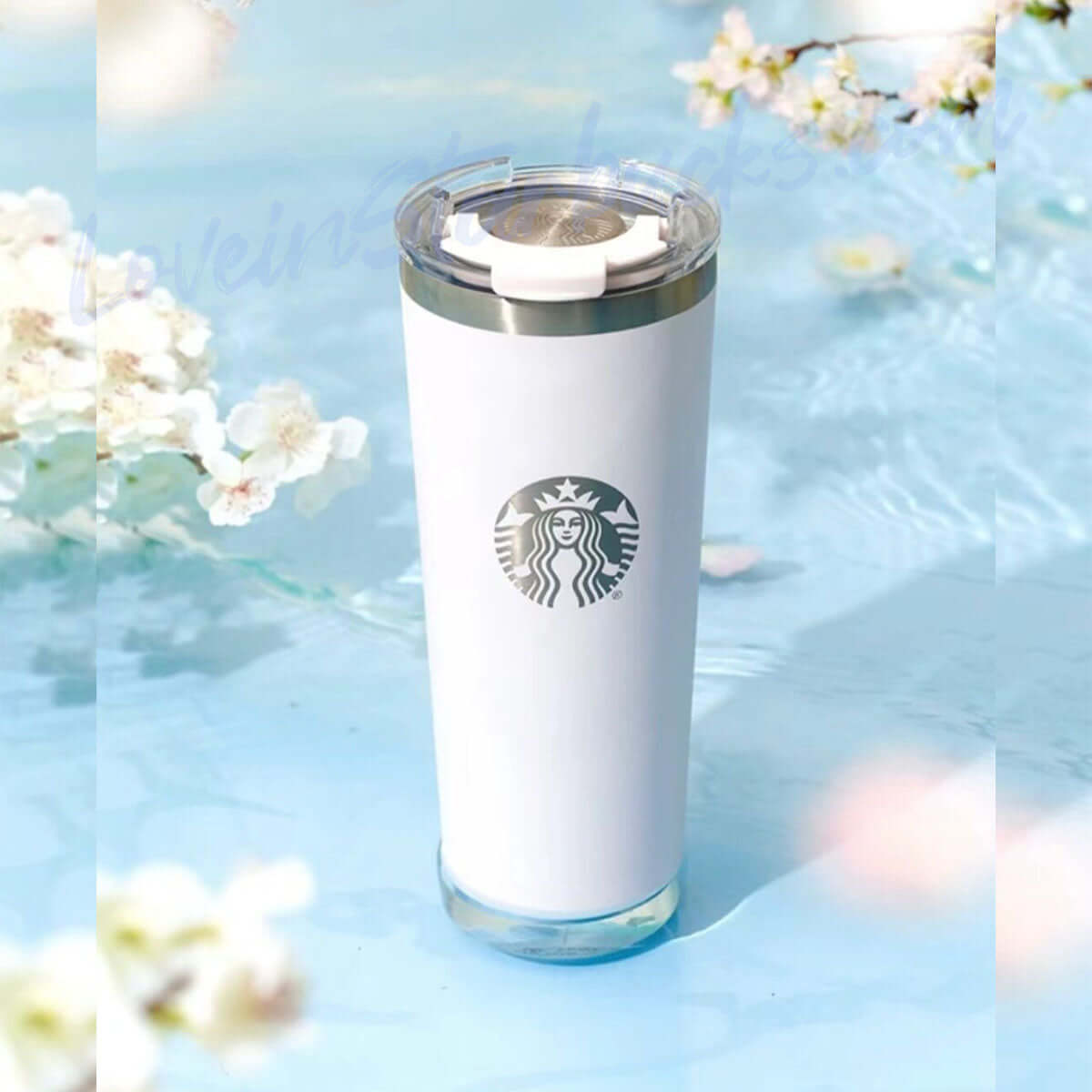 Starbucks China 2024 Sakura online Stainless steel table cup 591ml loveinstarbucks loveinstarbucks