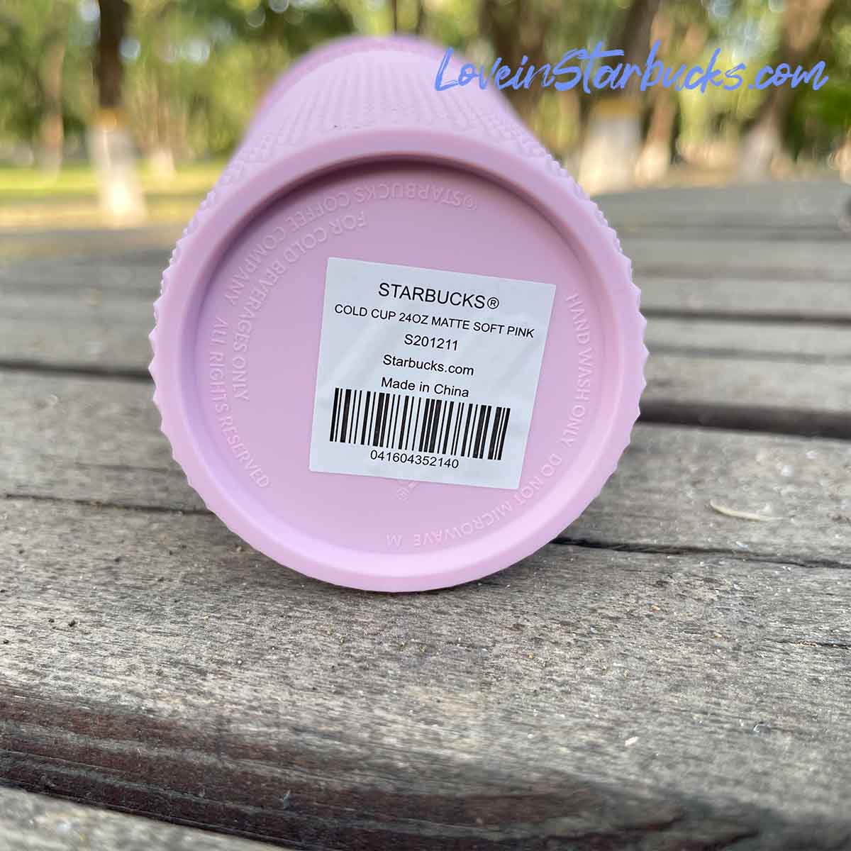 Starbucks Indonesia Soft Pink & ICY Blue 24oz studded straw cups Starbucks loveinstarbucks