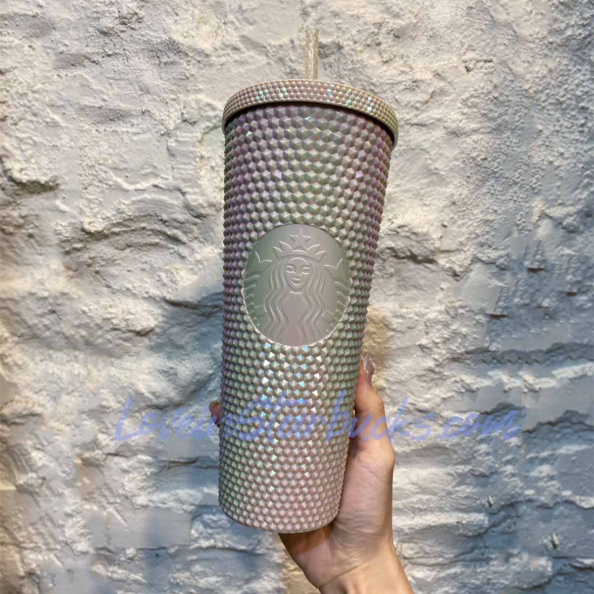 beige starbuck cup Starbucks Tumblers Taiwan Mirror Beige Venti studded straw plastic cup 24oz  Starbucks loveinstarbucks