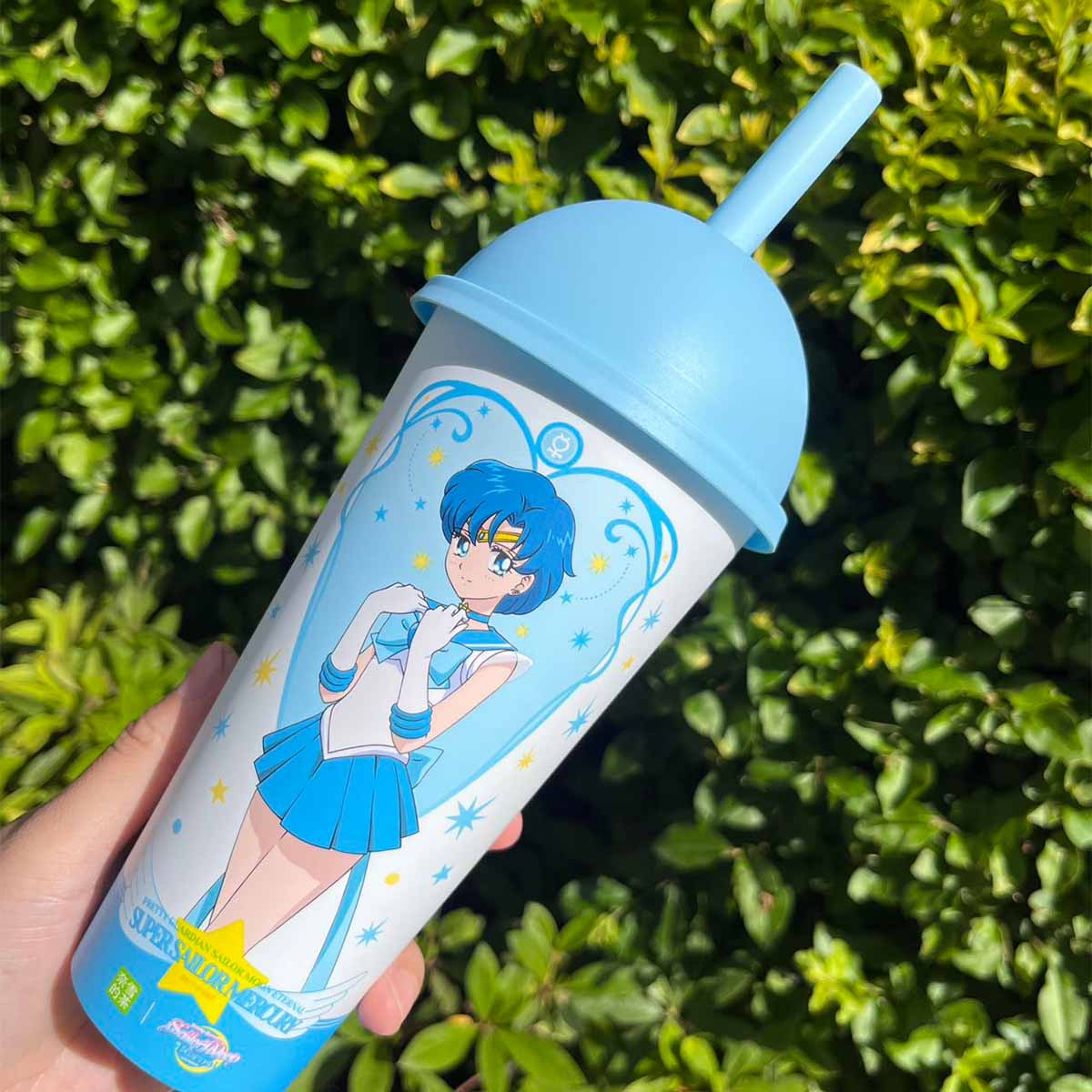 Nayuki Sailor Moon series Blue plastic straw cup Nayuki loveinstarbucks