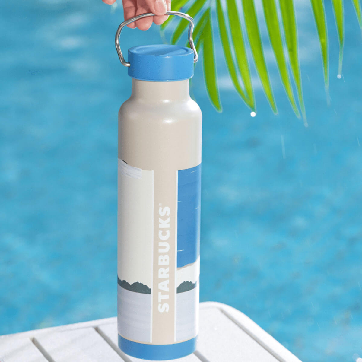 Starbucks China 2024 summer seaside online holiday thermos cup 695ml loveinstarbucks loveinstarbucks