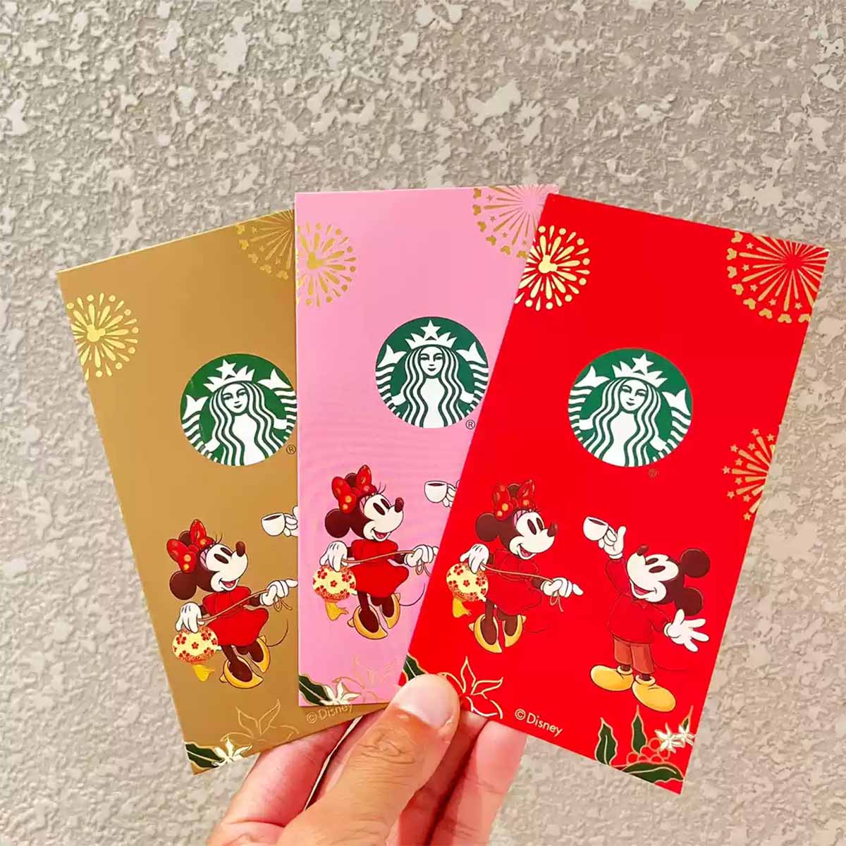 Starbucks China and Disney co-brand Storage bag and red money envelope without gift card Starbucks loveinstarbucks