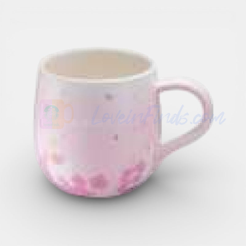 Starbucks Taiwan 2026 Sakura series Cat dancing under the cherry blossoms mug 414ml