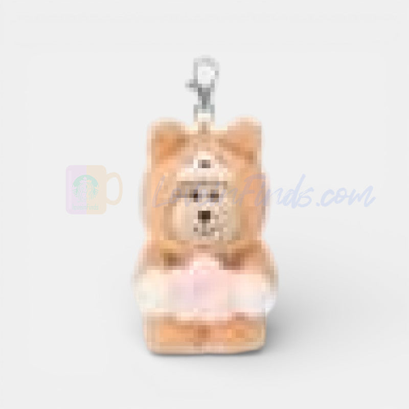 Starbucks Taiwan 2026 Sakura series Corgi Dressed MINI Bearista Bearista keychain