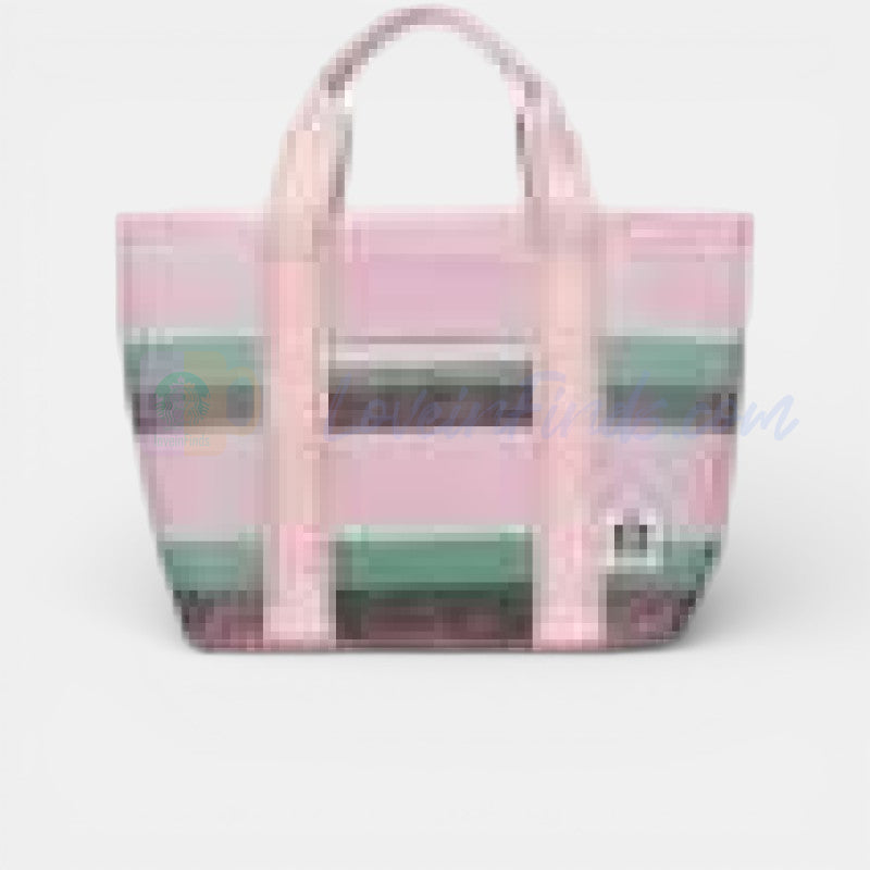 Starbucks Taiwan 2026 Sakura series spring striped bag