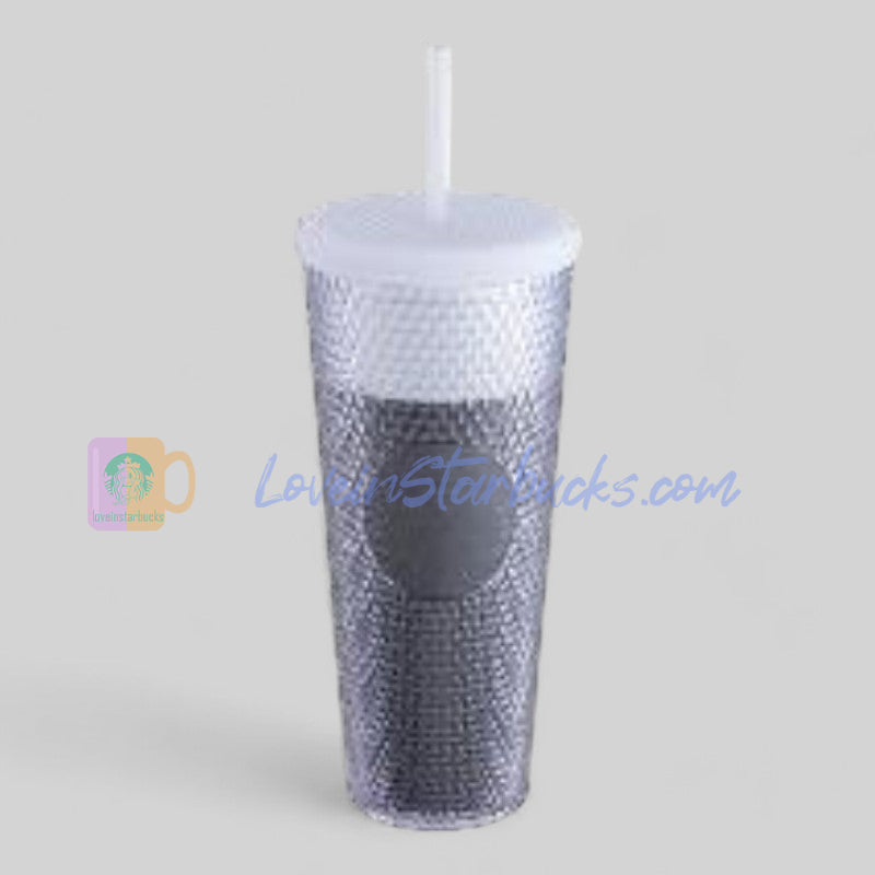 Starbucks Taiwan 2024 winter series black white studded straw cup 24oz Starbucks loveinstarbucks
