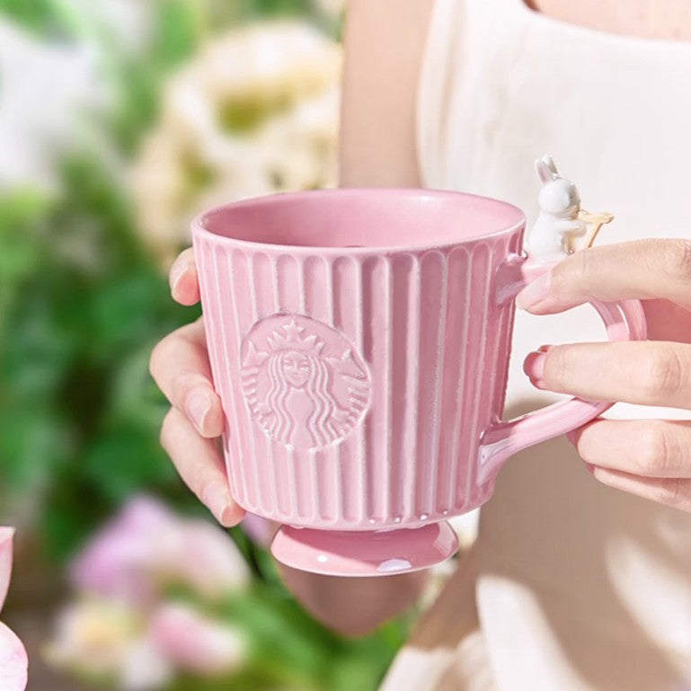 Starbucks China 2025 Garden Dance series pink mug 296ml