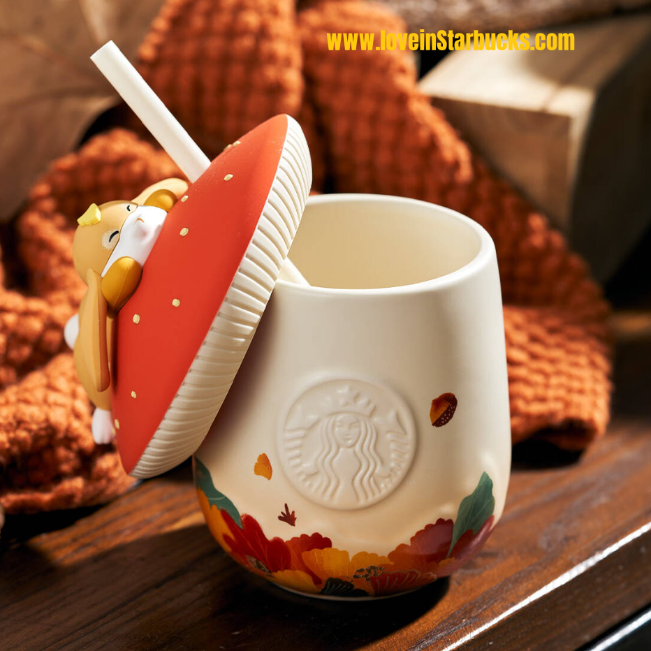 on sale Starbucks 2022 autumn forest Leisurely Rabbit mug Starbucks loveinstarbucks
