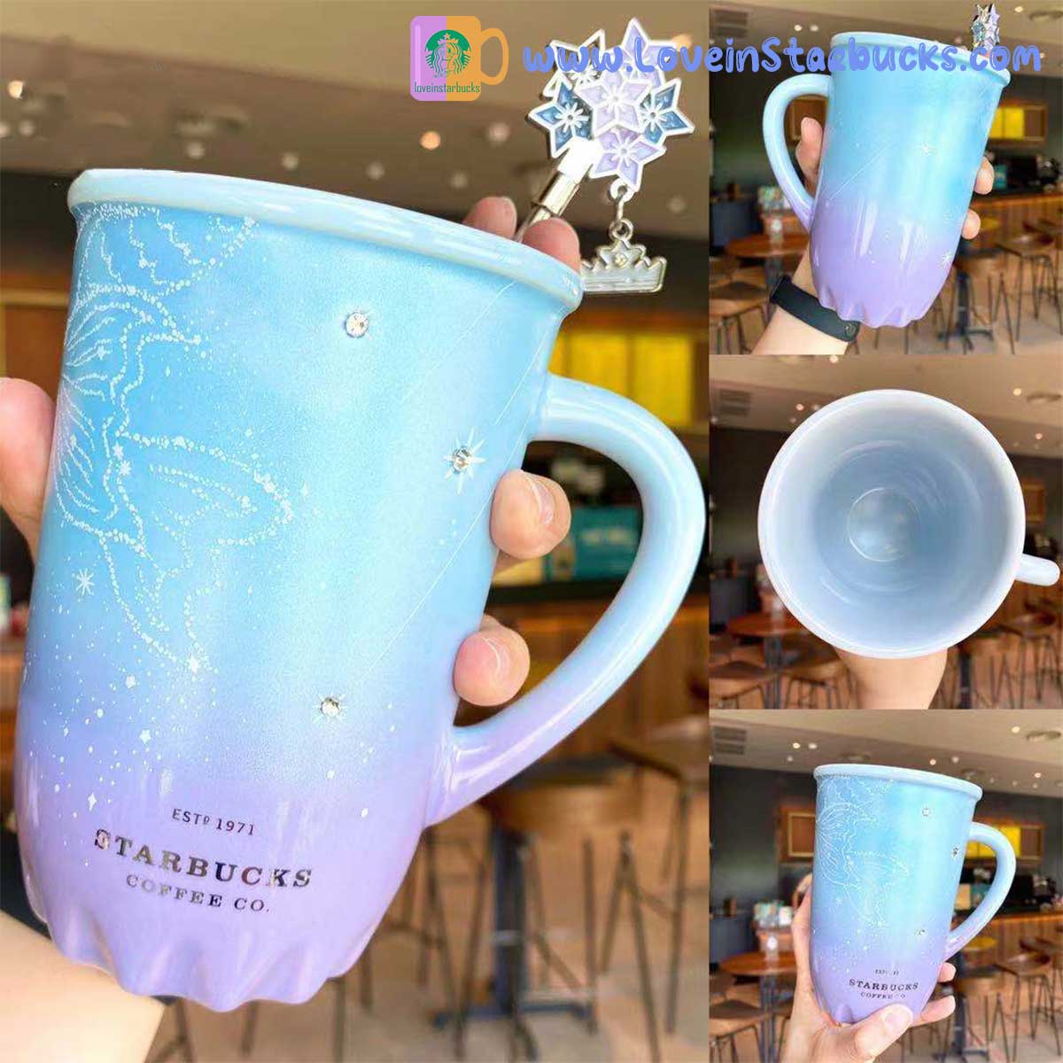 Starbucks tumblers 2021 China Dream star Stick diamond mug 425ml Starbucks loveinstarbucks