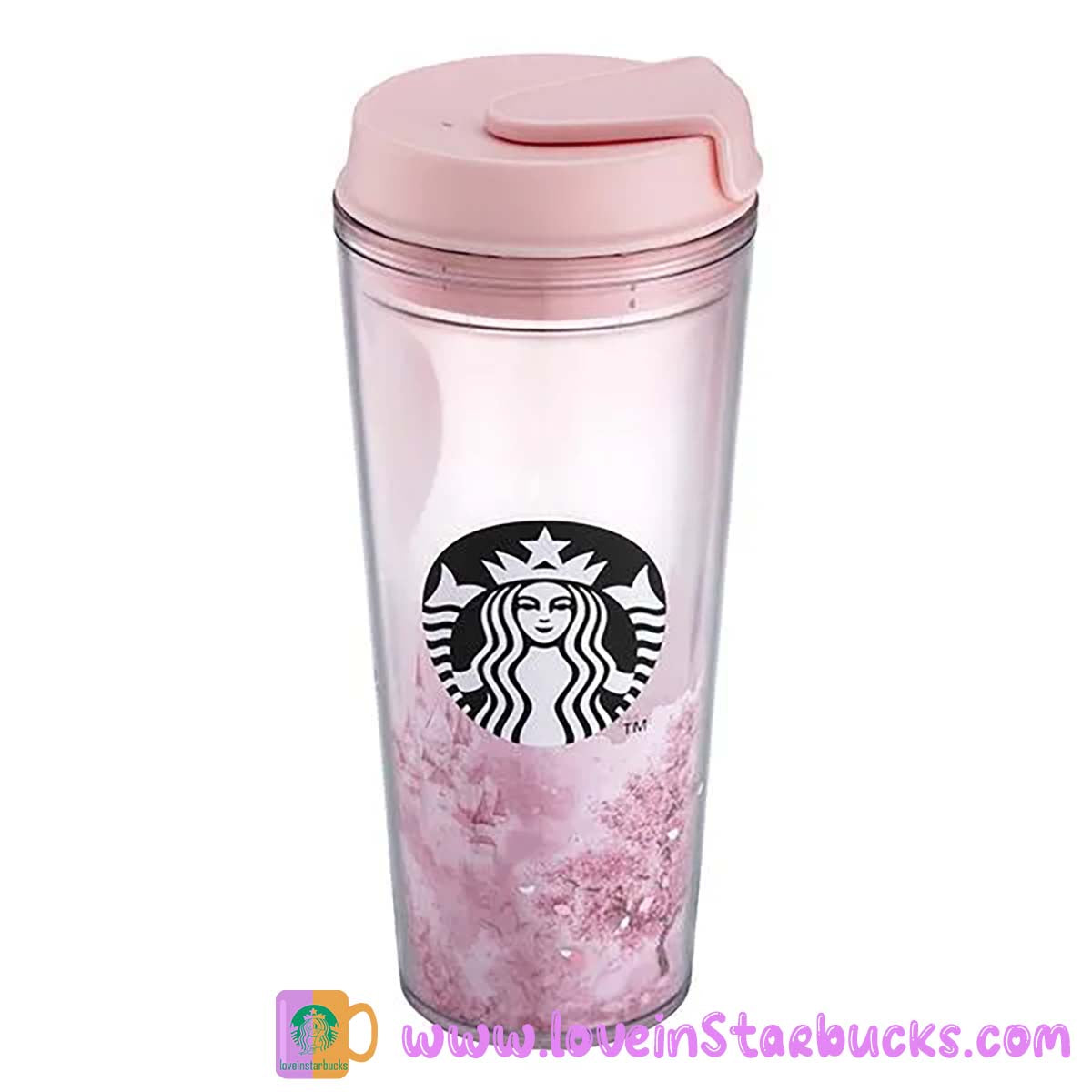 Starbucks Asia 2023 Sakura series - Cherry blossoms castle cold cup 16oz tumbler Starbucks loveinstarbucks