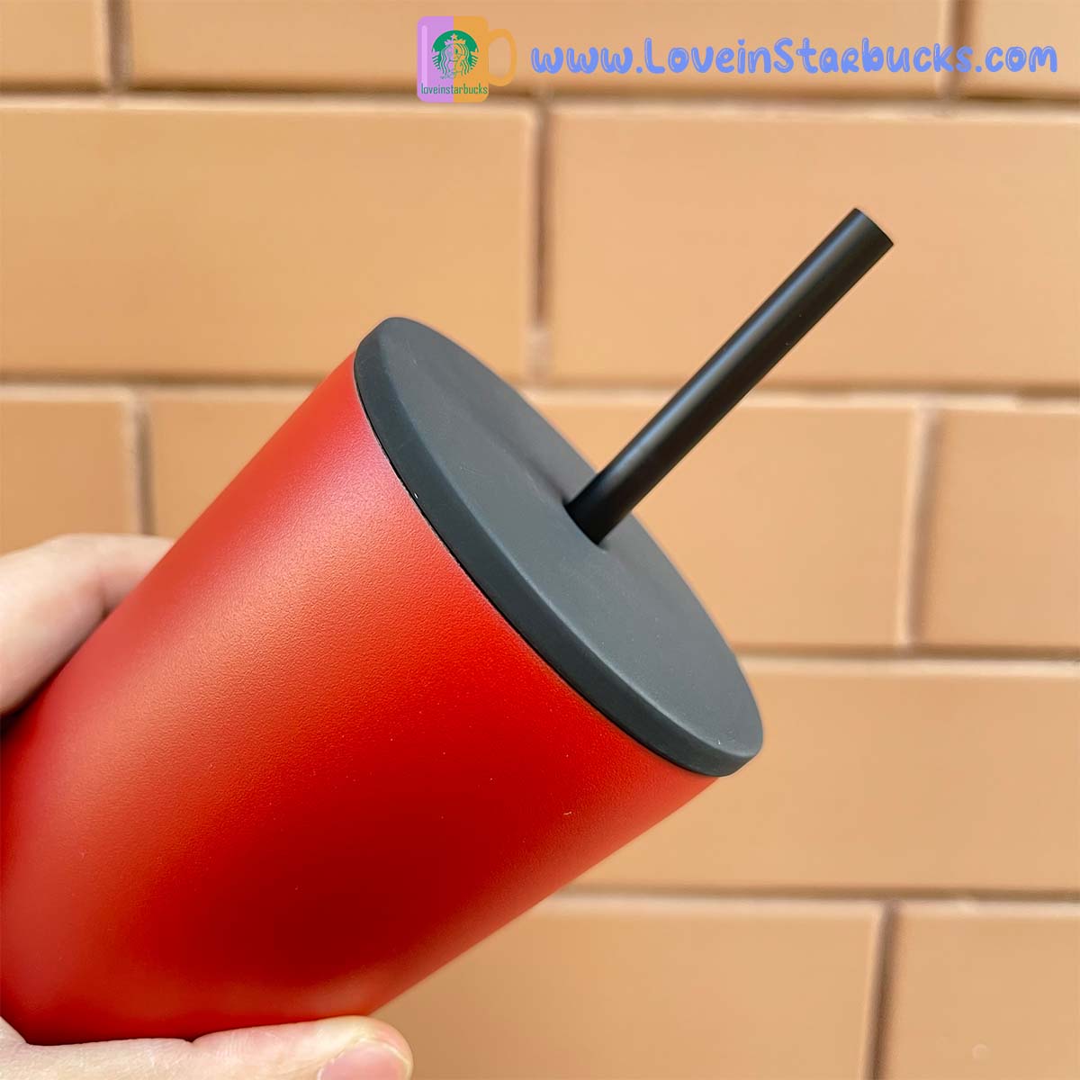 Starbucks tumblers China 2022 Christmas Select red and black stainless steel Straw cup Starbucks loveinstarbucks