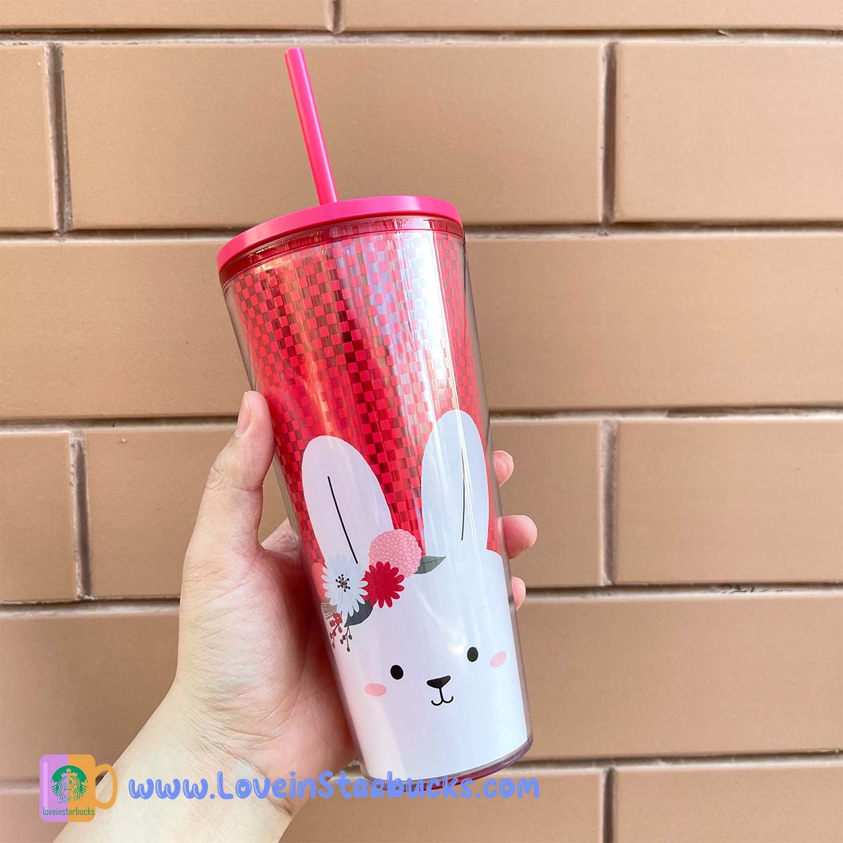 on sale Starbucks Tumblers Taiwan 2023 new year TOGO bunny red Straw cup  Starbucks loveinstarbucks