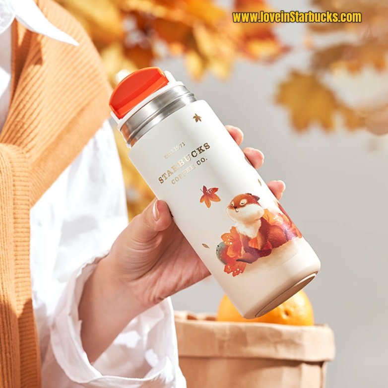 Starbucks 2022 autumn forest chestnut thermos cup 335ml Starbucks loveinstarbucks