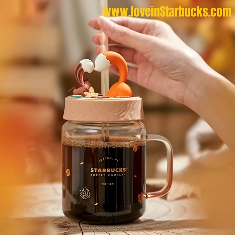 Starbucks 2022 autumn forest hide and seek glass cup Starbucks loveinstarbucks