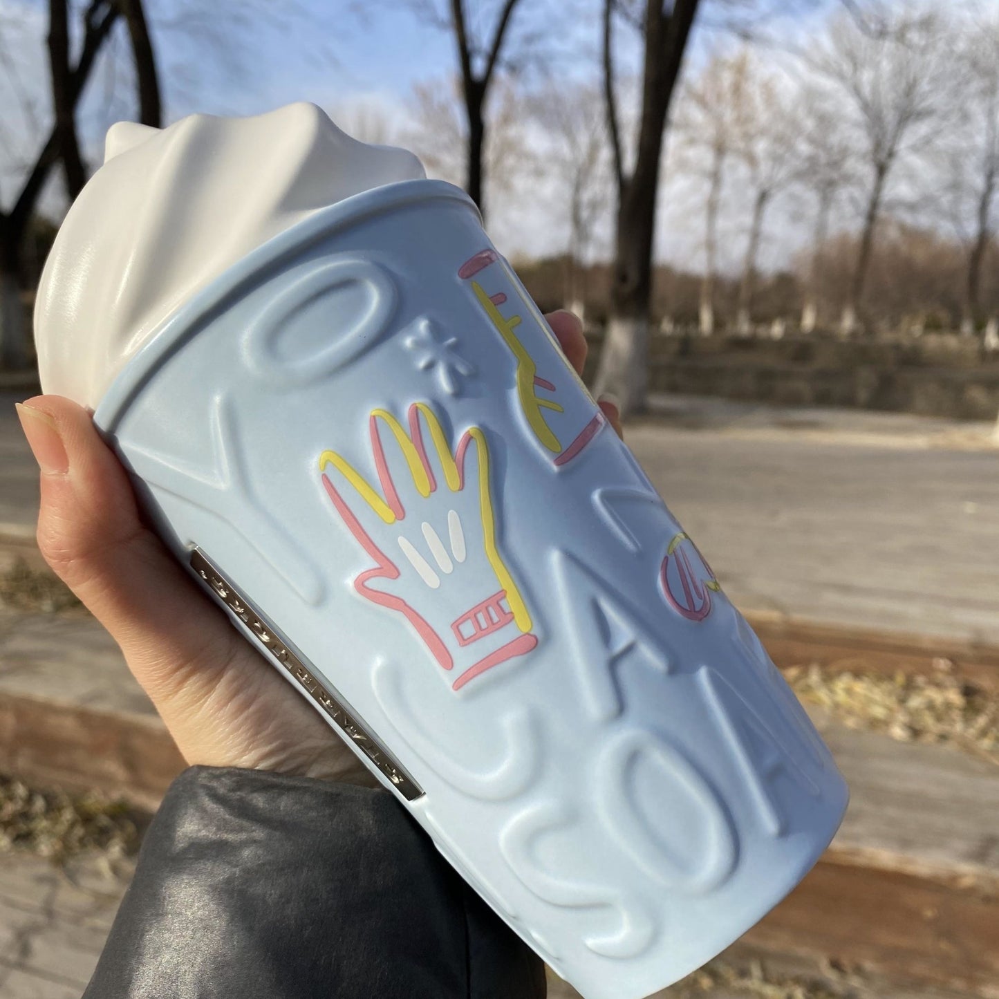 Starbucks 21 Christmas snow mountain Double layer 10oz mug Starbucks loveinstarbucks