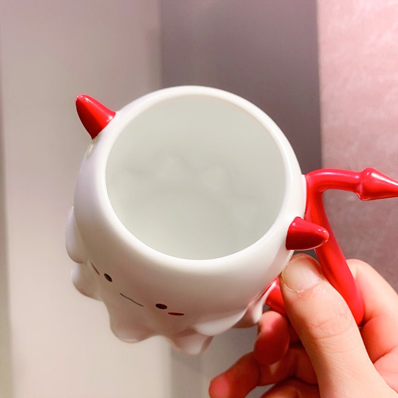 Starbucks China 2021 Halloween Red and White Devil 473 Mug Starbucks loveinstarbucks