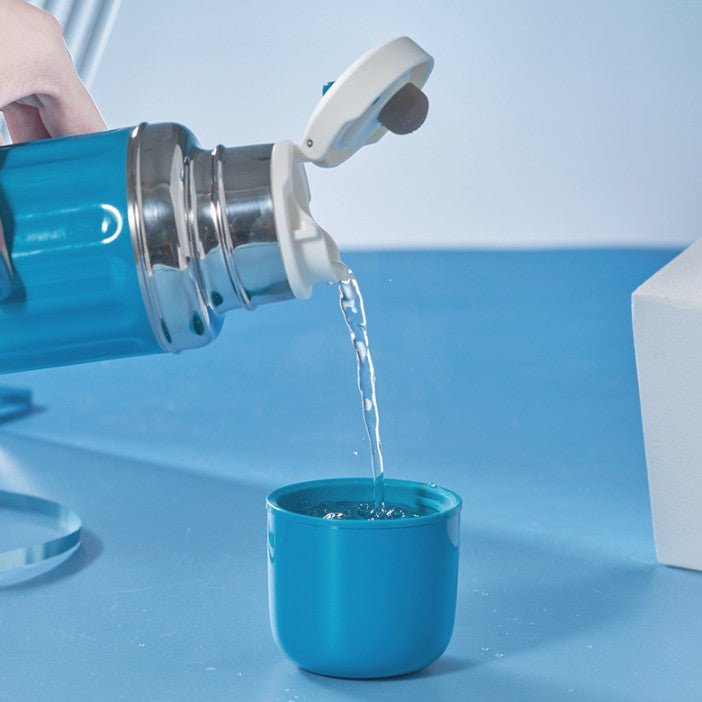 Starbucks China 2022 Christmas x1 blue green series - retro thermos cup 355ml Starbucks loveinstarbucks