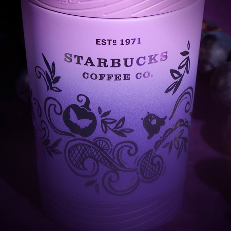 Starbucks China 2022 Halloween purple 390m Contigo Stainless steel straw cup Starbucks loveinstarbucks