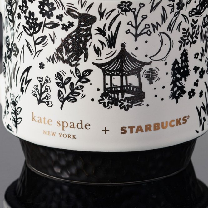 Starbucks cup China 2023 Valentine's Day online StarbucksÃKateSpade mug 414ml Starbucks loveinstarbucks